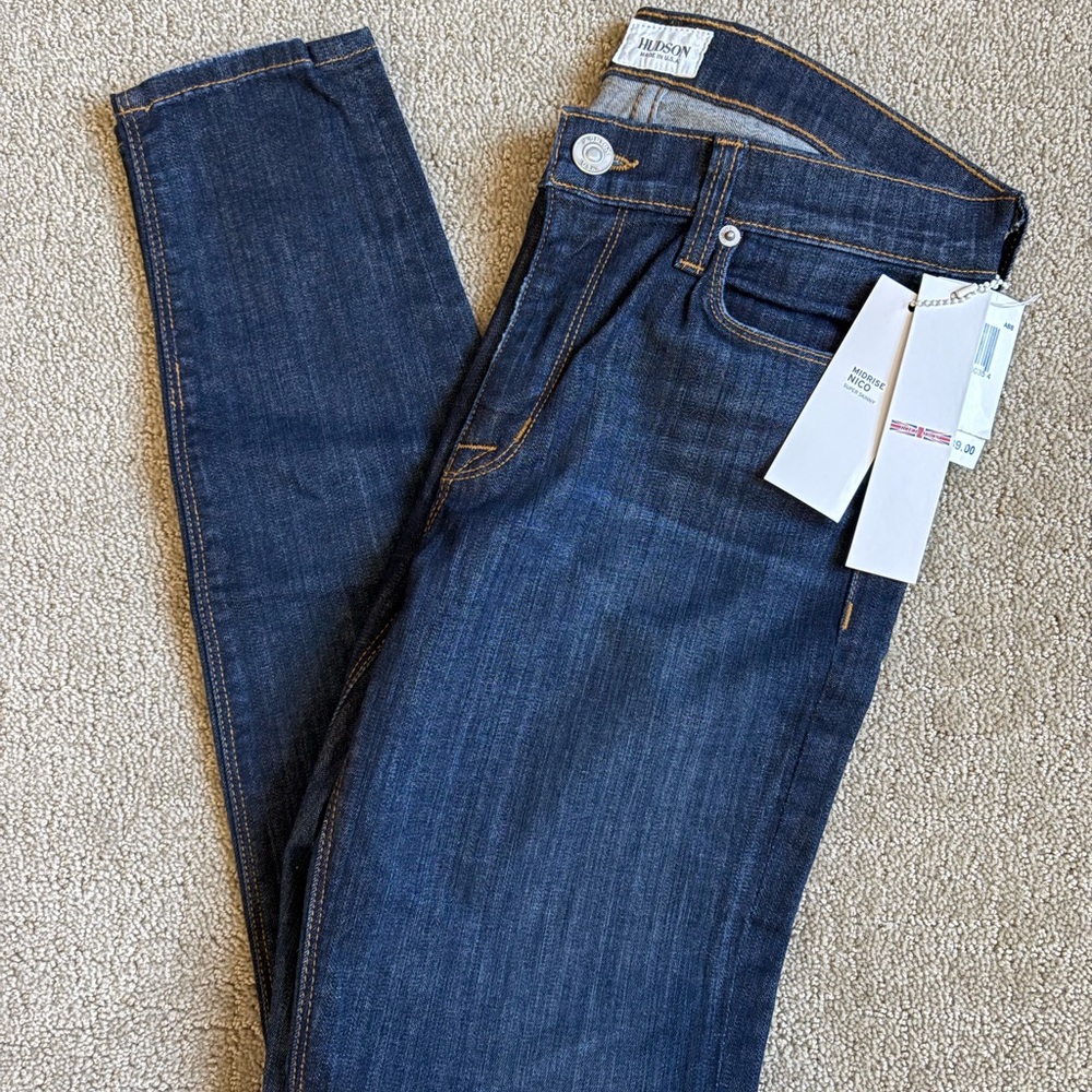 Hudson Jeans Midrise Nico Super Skinny NWT 28